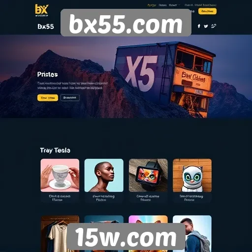 Interface do site bx55.com é amigável e intuitiva
